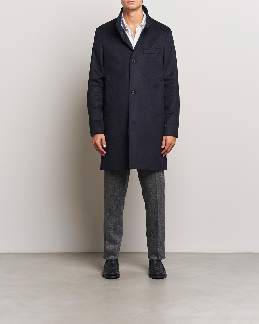 Mies | Takit | J.Lindeberg | Jesse Melton Cashmere Coat Navy