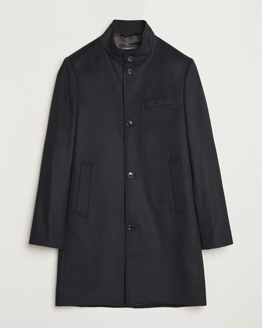 Mies | Takit | J.Lindeberg | Jesse Melton Cashmere Coat Black