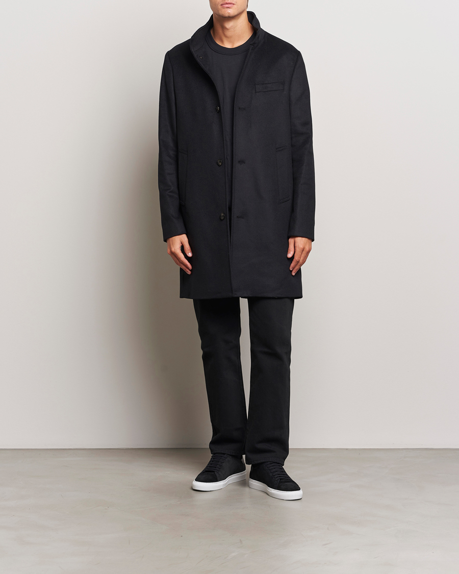 Mies | Takit | J.Lindeberg | Jesse Melton Cashmere Coat Black