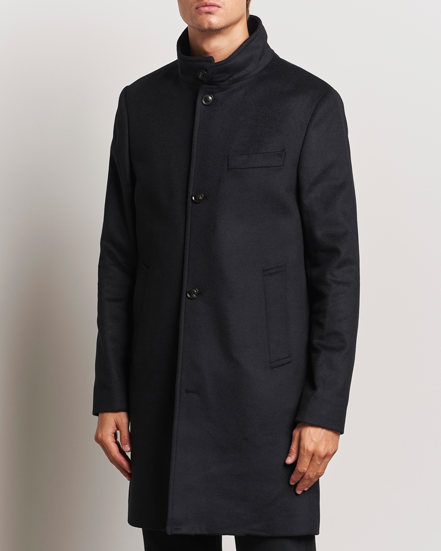 Mies | Takit | J.Lindeberg | Jesse Melton Cashmere Coat Black