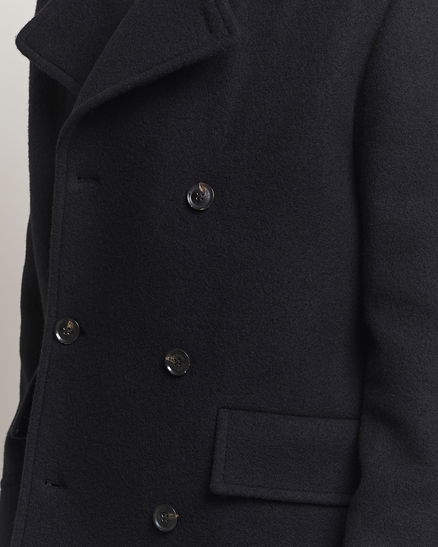 Mies | Takit | J.Lindeberg | Arno Double Breasted Coat Black