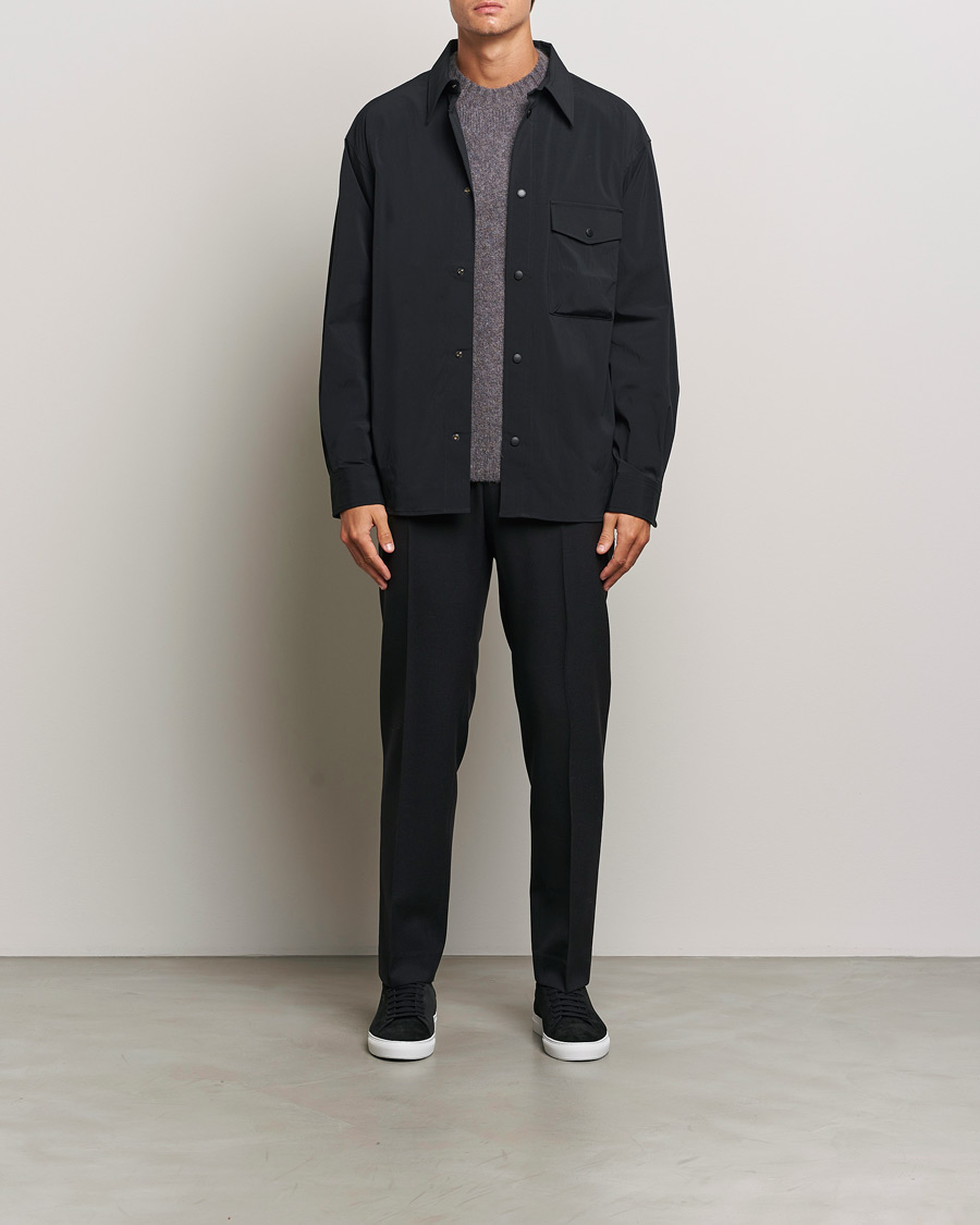Mies | Kauluspaidat | J.Lindeberg | Howard Tech Press Stud Shirt Black