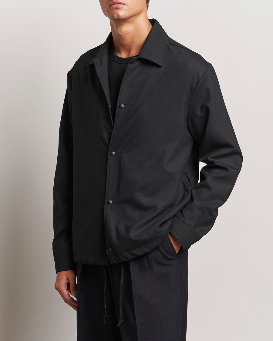 Mies | Kauluspaidat | J.Lindeberg | Celian Coach Overshirt Black