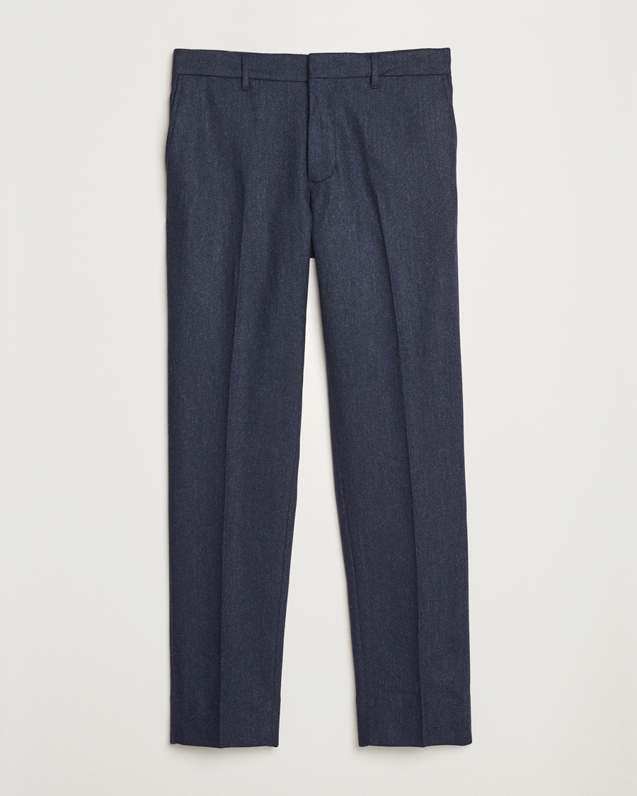 Mies | Housut | J.Lindeberg | Soren Twill Cash Flannel Pants Navy