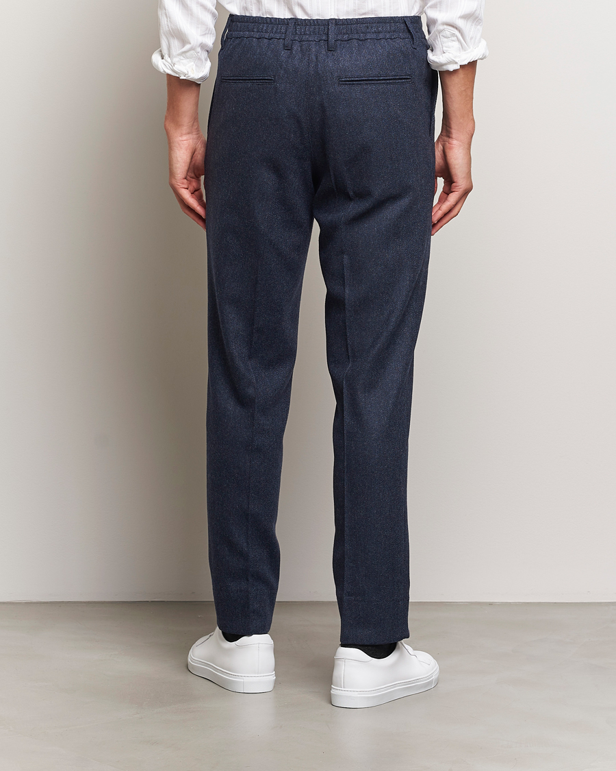 Mies | Housut | J.Lindeberg | Soren Twill Cash Flannel Pants Navy