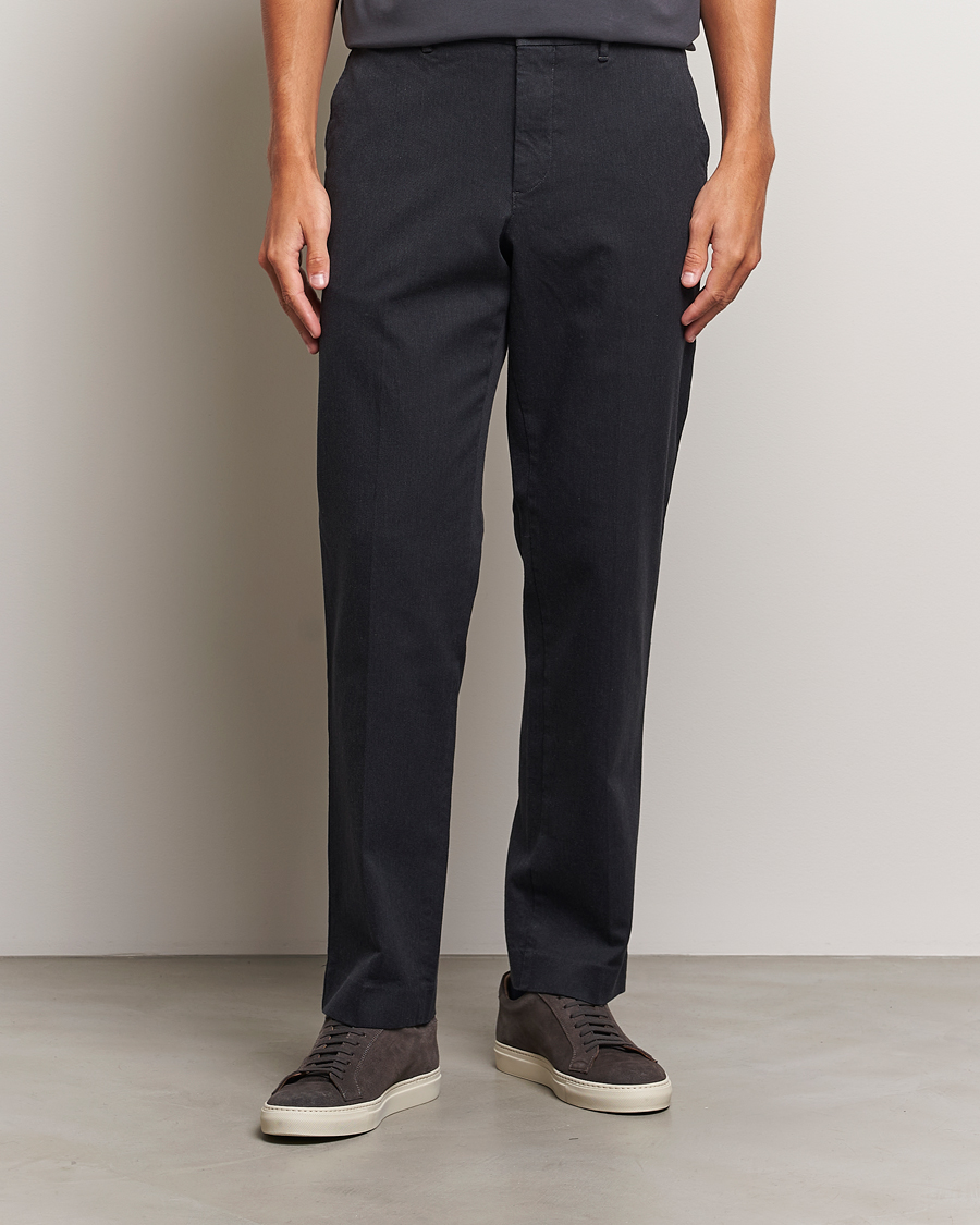 Mies | Housut | J.Lindeberg | Lois Flannel Twill Pants Dark Grey