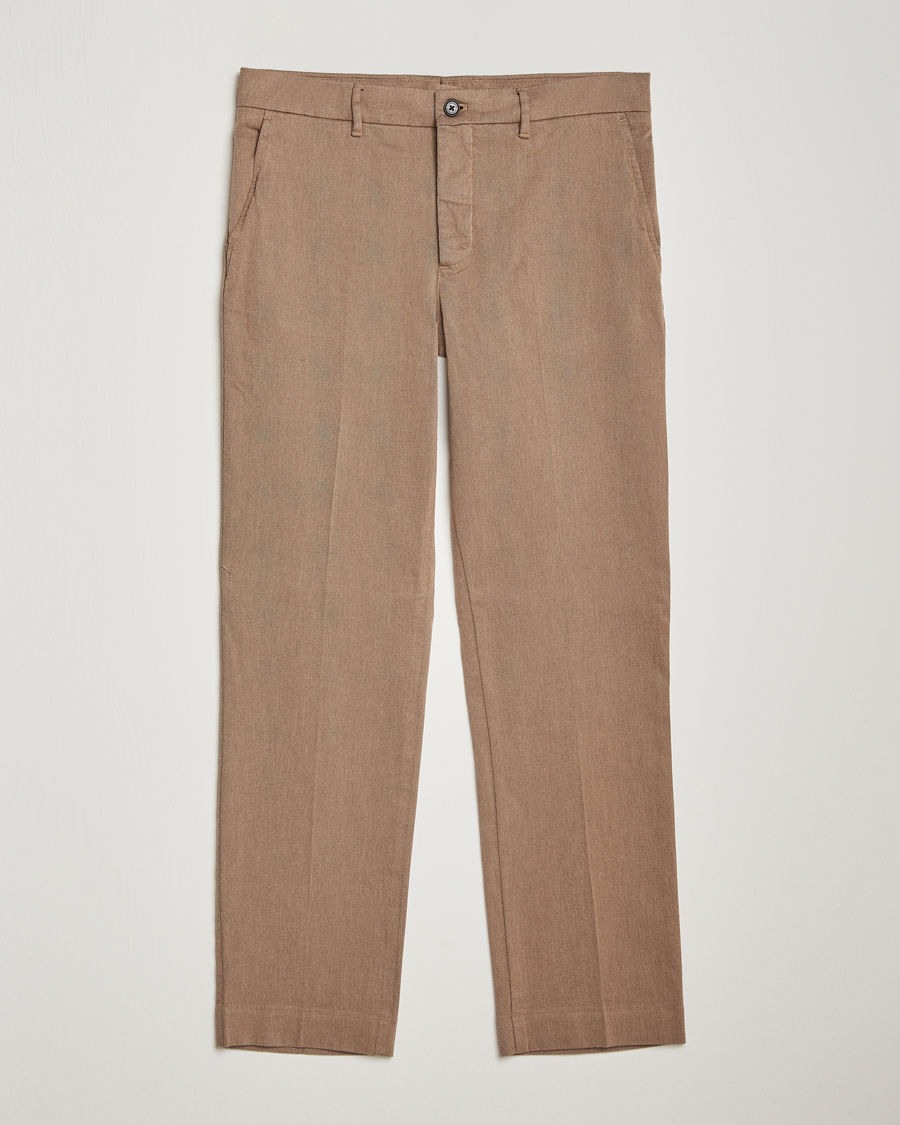 Mies | Housut | J.Lindeberg | Lois Flannel Twill Pants Tiger Brown