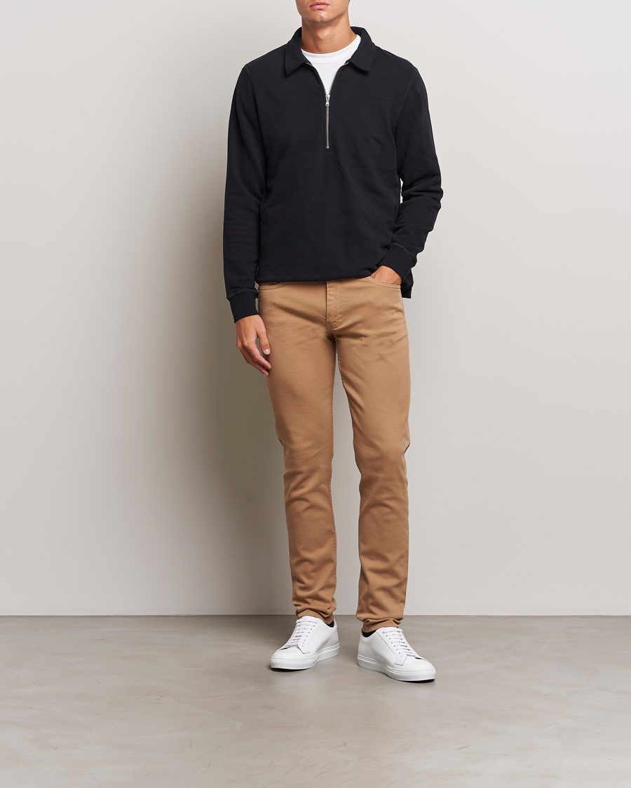 Mies | Housut | J.Lindeberg | Jay Solid Twill Stretch Jeans Tiger Brown