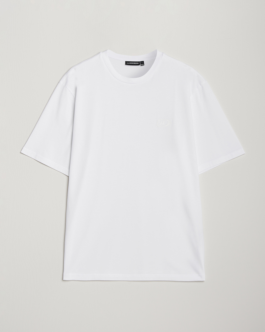 Mies | T-paidat | J.Lindeberg | Hale Logo T-Shirt White