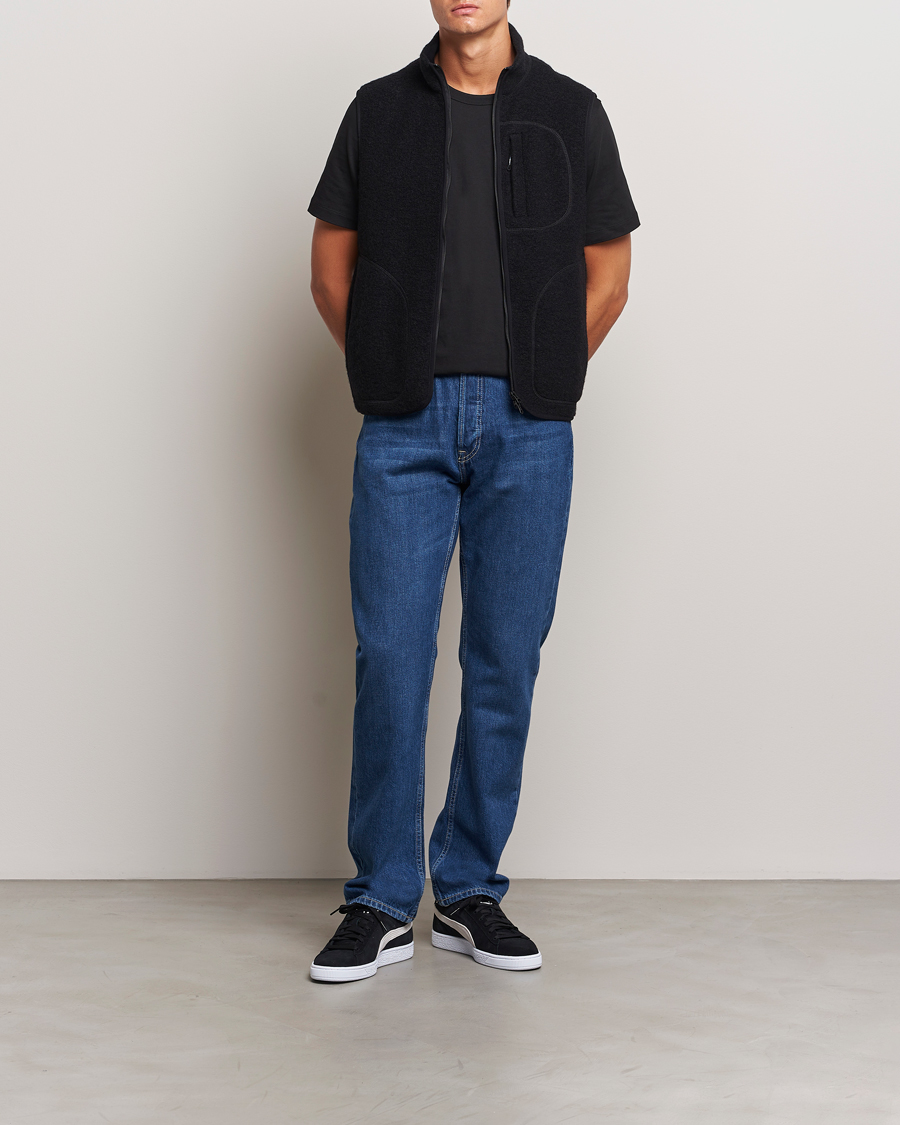 Mies | Ulkoliivit | J.Lindeberg | Duncan Wool Fleece Vest Black