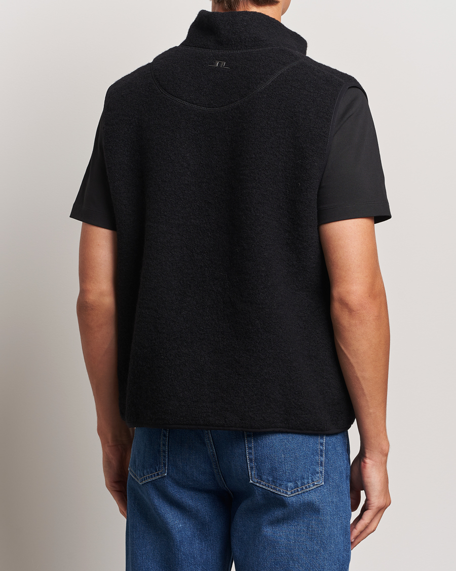 Mies | Ulkoliivit | J.Lindeberg | Duncan Wool Fleece Vest Black