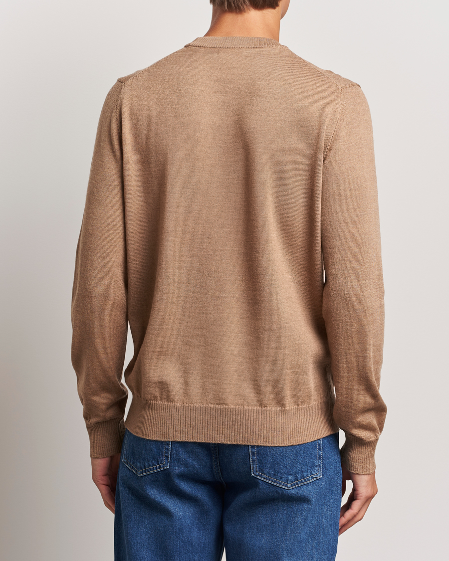 Mies | Puserot | J.Lindeberg | Keane Merino Crew Neck Sweater Tiger Brown