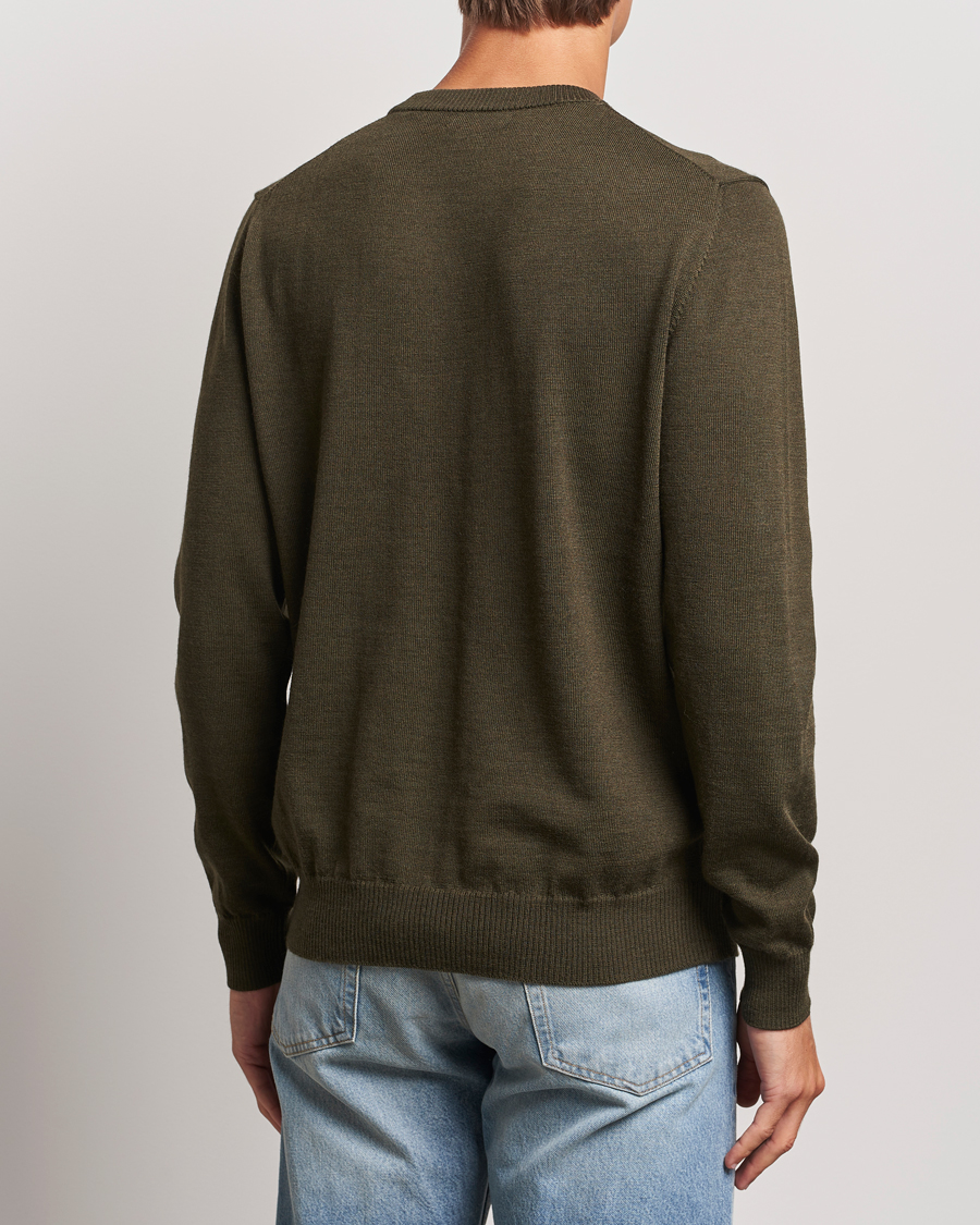 Mies | Puserot | J.Lindeberg | Keane Merino Crew Neck Sweater Forest Green