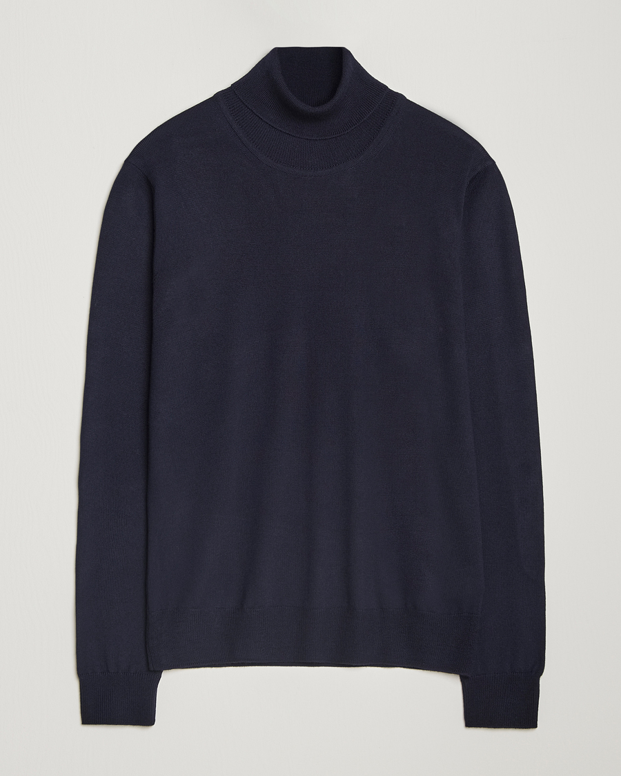 Mies | Puserot | J.Lindeberg | Kaden Merino Turtleneck Navy
