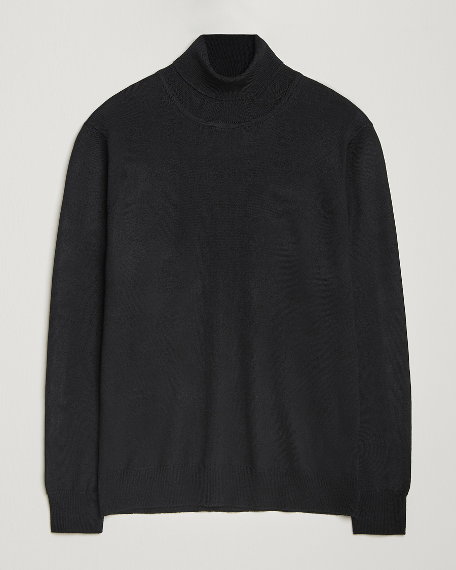 Mies | Puserot | J.Lindeberg | Kaden Merino Turtleneck Black