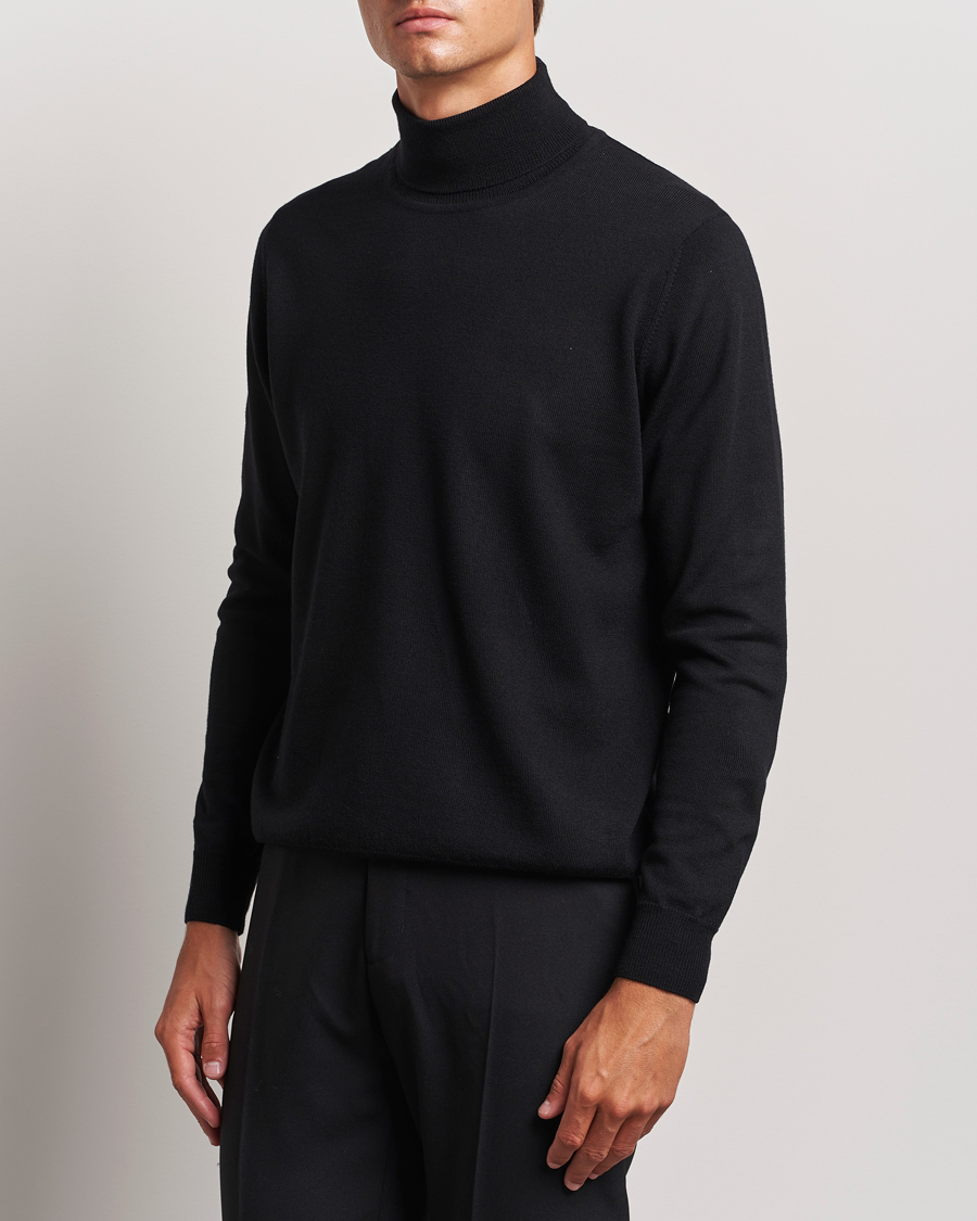 Mies | Puserot | J.Lindeberg | Kaden Merino Turtleneck Black