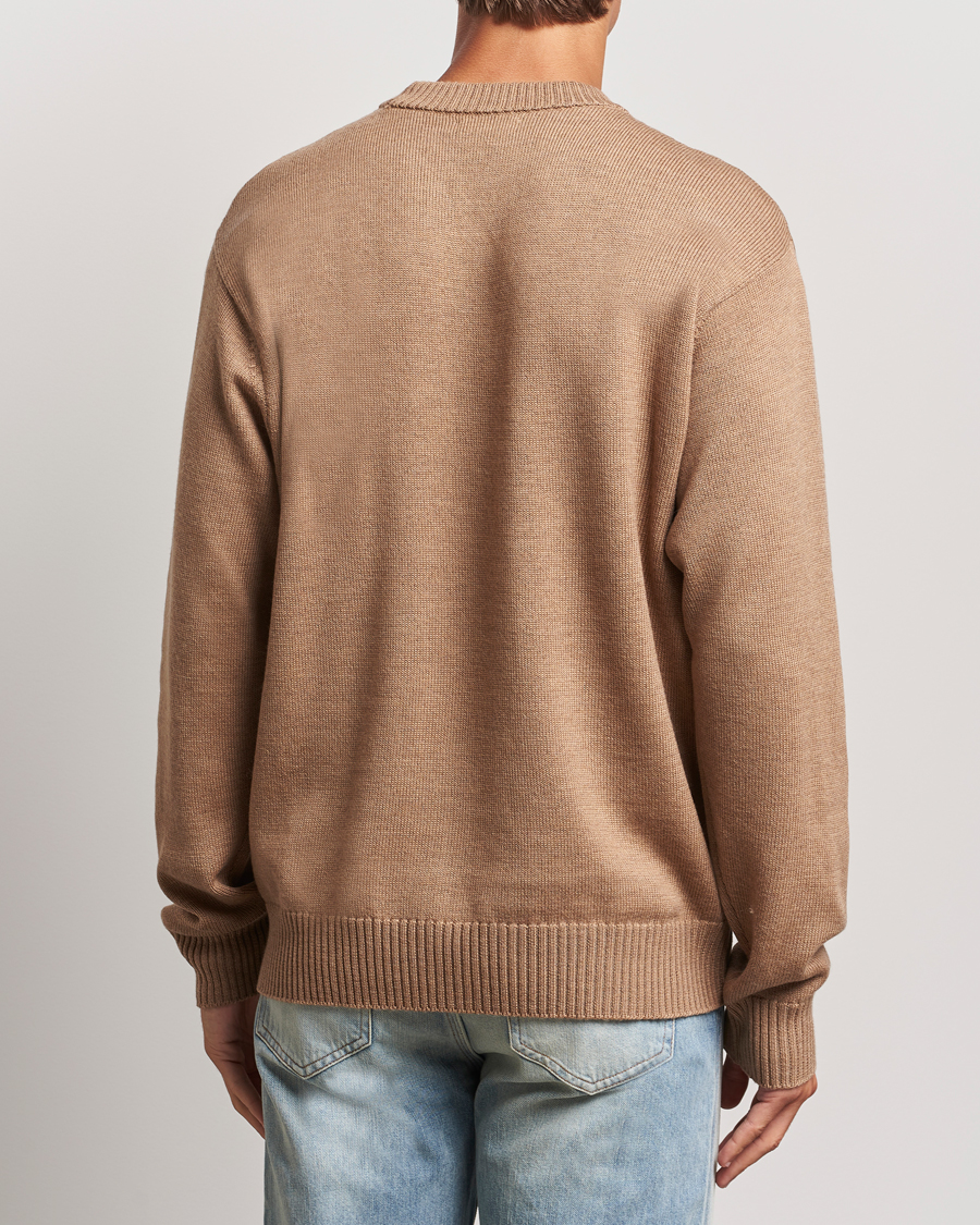 Mies | Puserot | J.Lindeberg | Kino Merino Crew Neck Tiger Brown