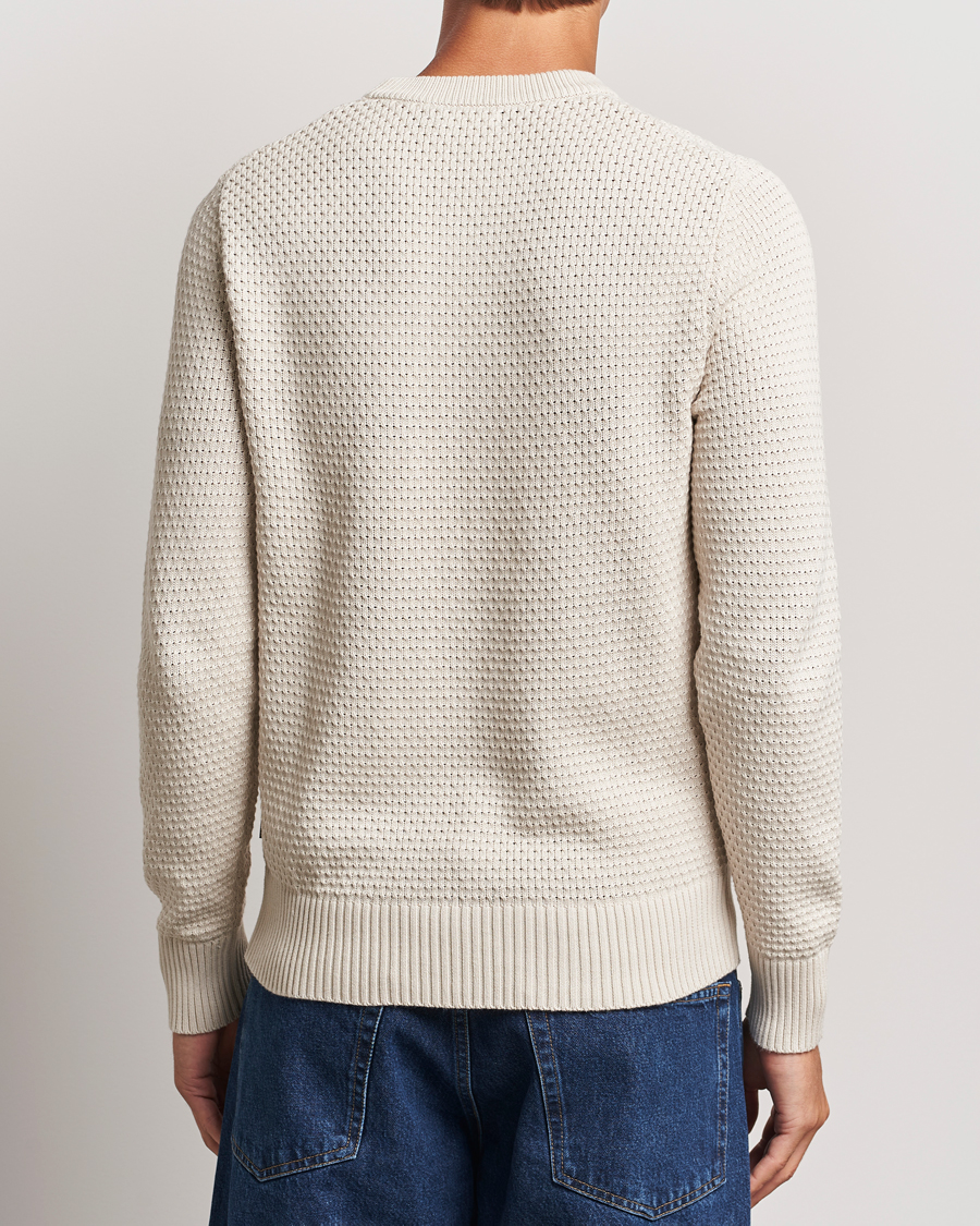 Mies | Puserot | J.Lindeberg | Oliver Structure Cotton Sweater Moonbeam