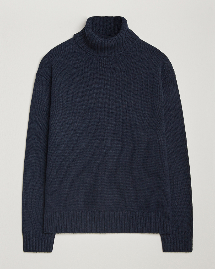 Mies | Puserot | J.Lindeberg | Todd Heavy Knit Turtleneck Navy