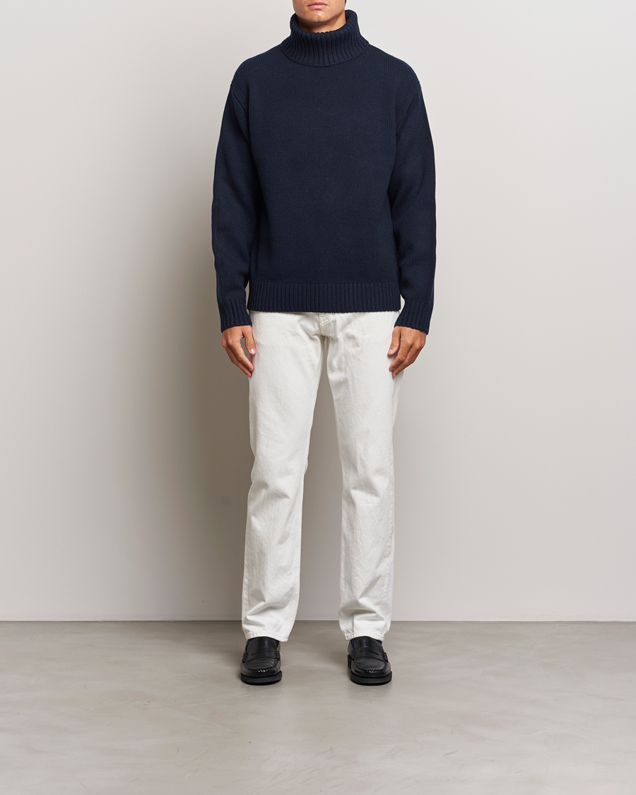 Mies | Puserot | J.Lindeberg | Todd Heavy Knit Turtleneck Navy