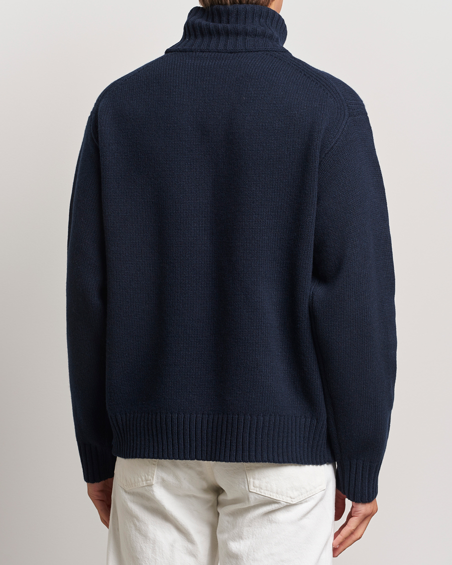 Mies | Puserot | J.Lindeberg | Todd Heavy Knit Turtleneck Navy