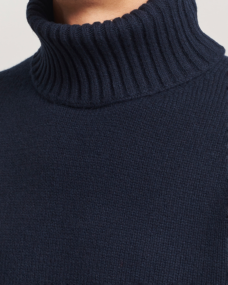 Mies | Puserot | J.Lindeberg | Todd Heavy Knit Turtleneck Navy