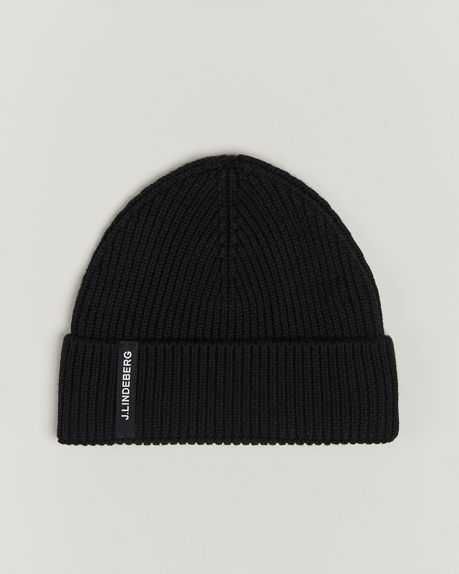 Mies | J.Lindeberg Juan Merino Beanie Black | J.Lindeberg | Juan Merino Beanie Black