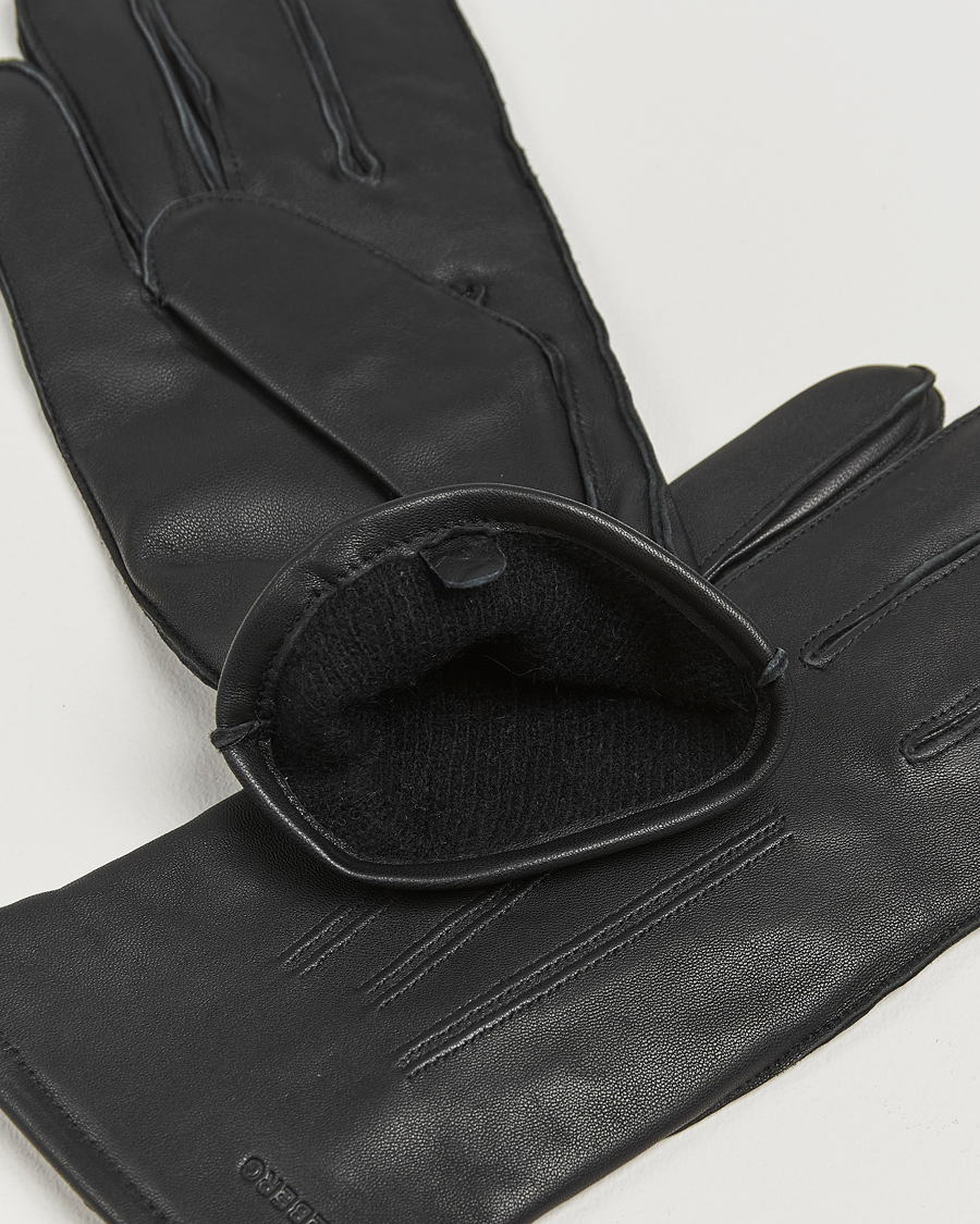 Mies | J.Lindeberg Milo Leather Glove Black | J.Lindeberg | Milo Leather Glove Black