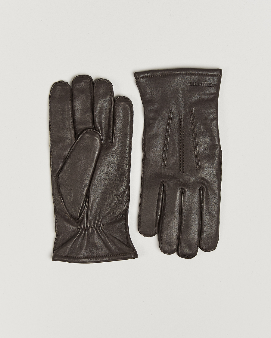 Mies | J.Lindeberg Milo Leather Glove Mole | J.Lindeberg | Milo Leather Glove Mole