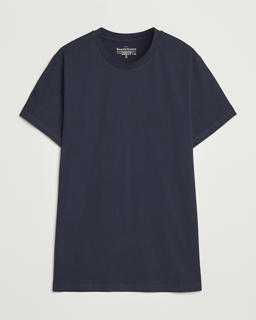 Mies | T-paidat | Bread & Boxers | Crew Neck Regular T-Shirt Dark Navy