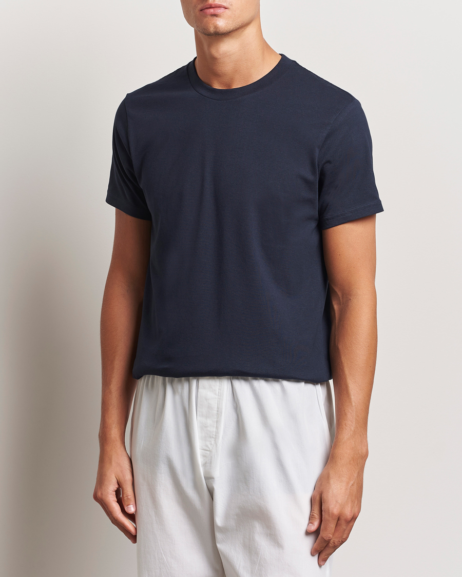 Mies | T-paidat | Bread & Boxers | Crew Neck Regular T-Shirt Dark Navy