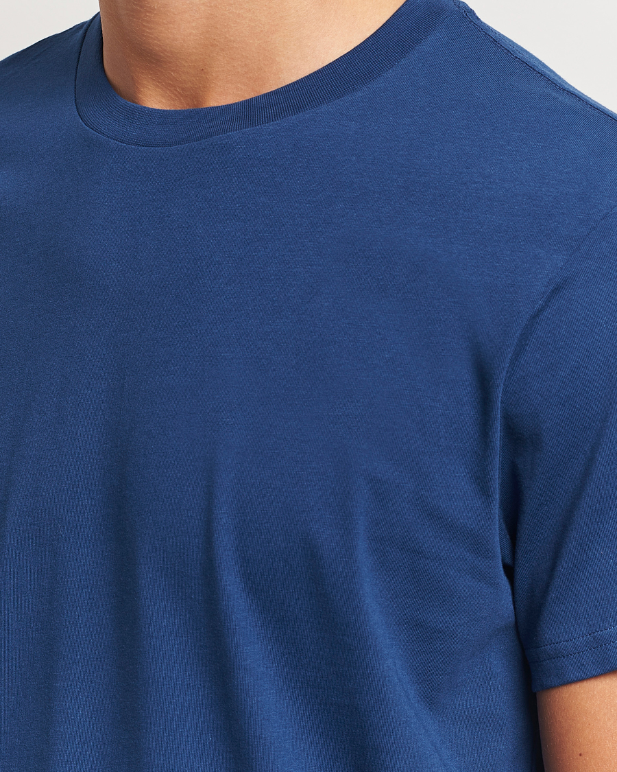 Mies | T-paidat | Bread & Boxers | Heavy Cotton Crew Neck T-Shirt Ink Blue