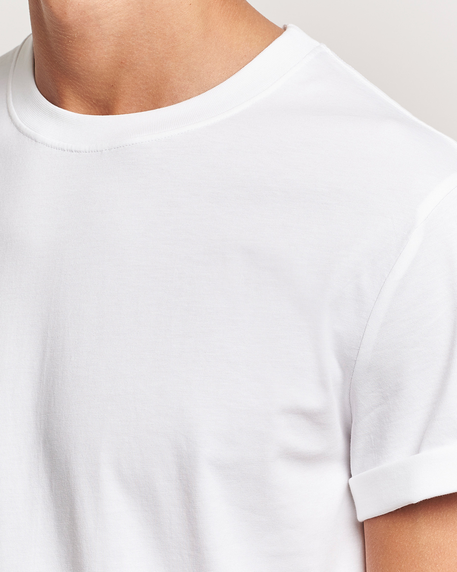 Mies | T-paidat | Bread & Boxers | Roll-Up Crew Neck T-Shirt White