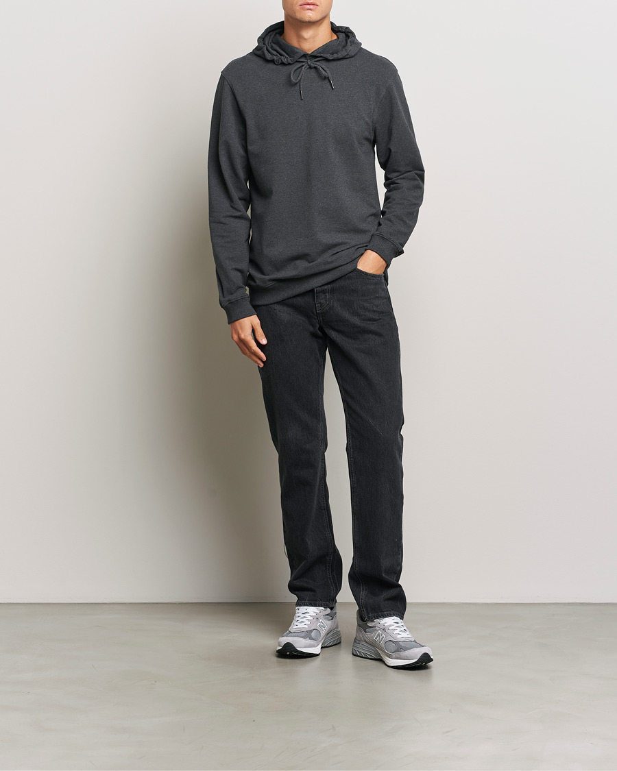 Mies | Puserot | Bread & Boxers | Loungewear Hoodie Dark Grey Melange