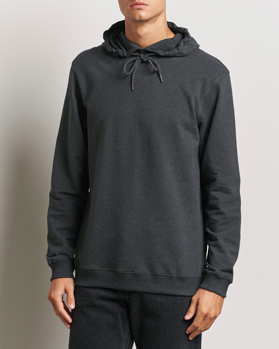 Mies | Puserot | Bread & Boxers | Loungewear Hoodie Dark Grey Melange