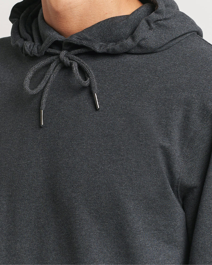 Mies | Puserot | Bread & Boxers | Loungewear Hoodie Dark Grey Melange