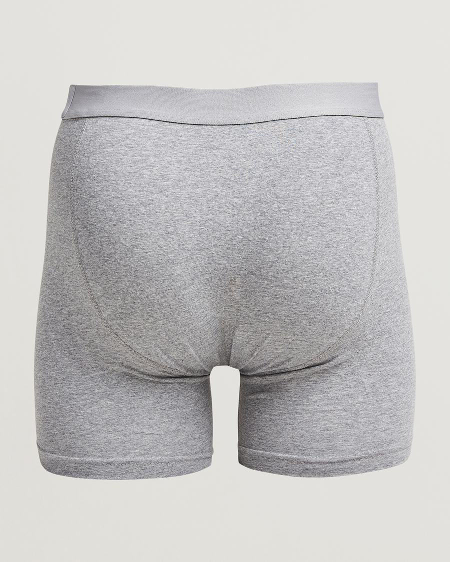 Mies | Alusvaatteet | Bread & Boxers | 3-Pack Long Boxer Brief Grey Melange