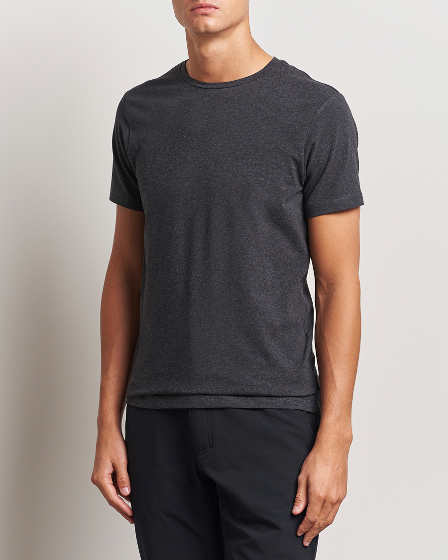 Mies | T-paidat | Bread & Boxers | 2-Pack Crew Neck T-Shirt Dark Grey Melange