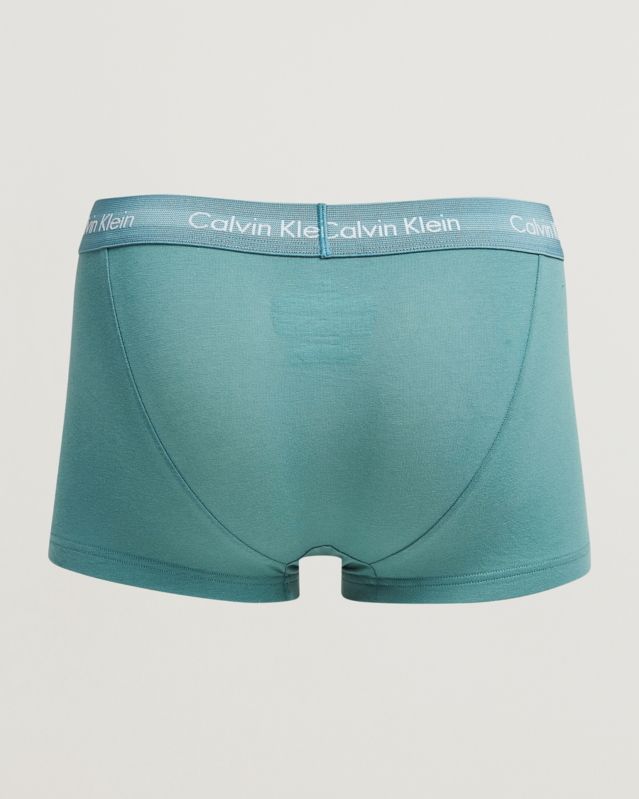 Mies | Alusvaatteet | Calvin Klein | Cotton Stretch 3-Pack Low Rise Trunk Black/Grey/Green