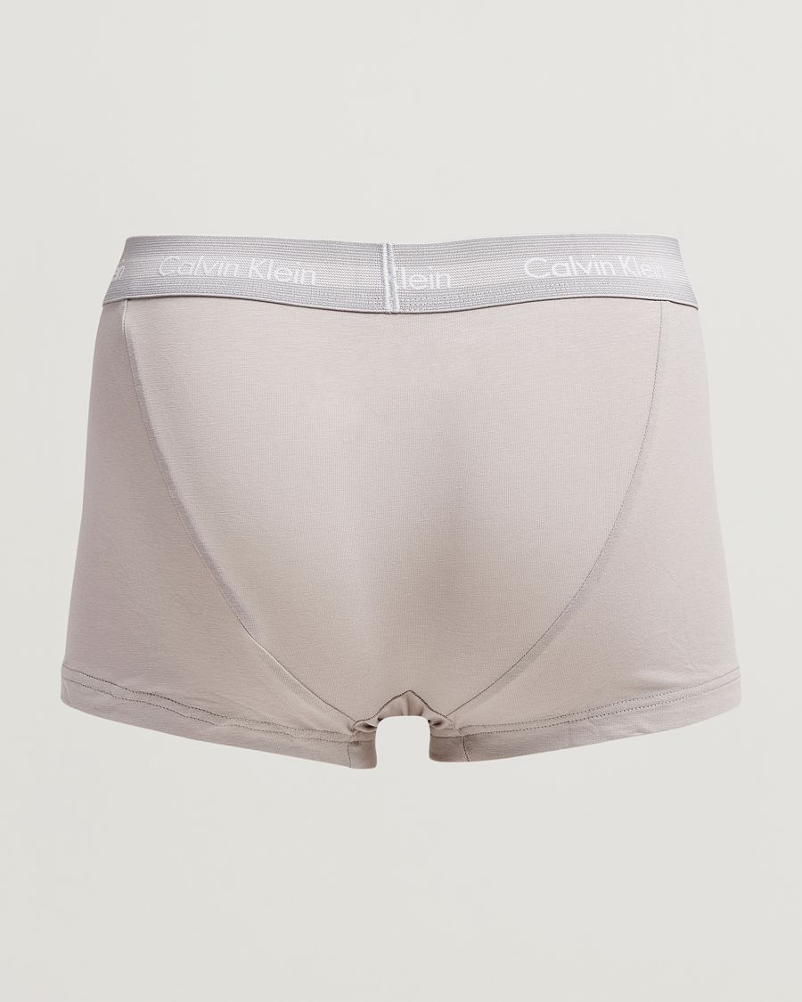 Mies | Alusvaatteet | Calvin Klein | Cotton Stretch 3-Pack Low Rise Trunk Black/Blue/Grey