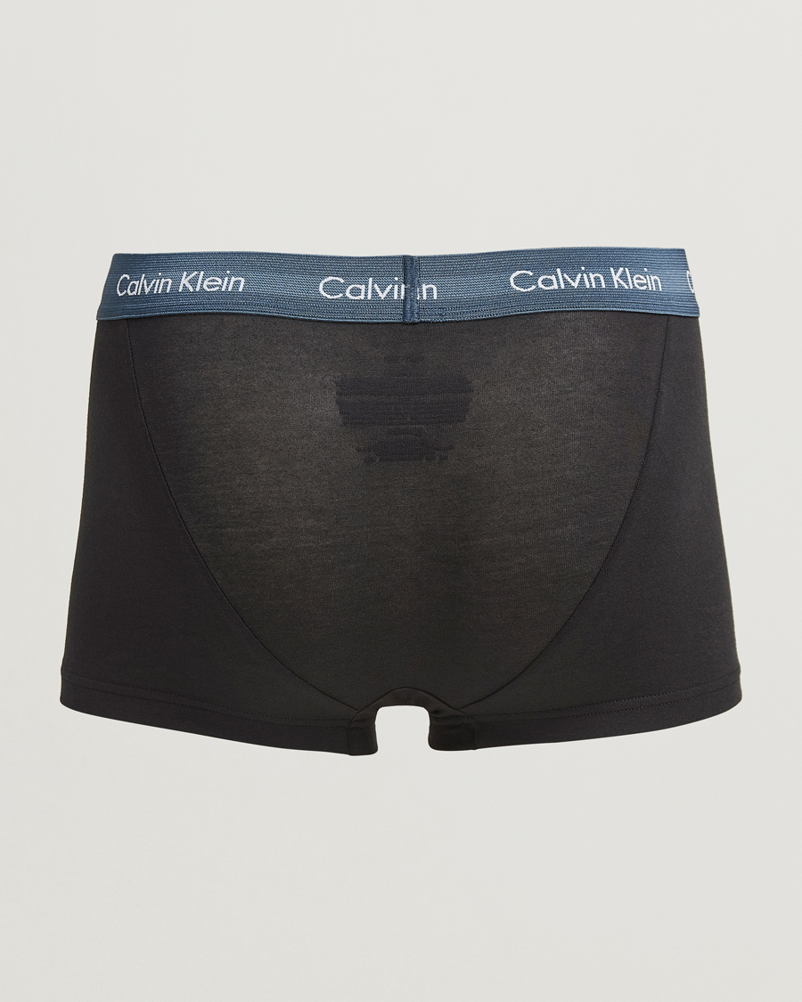 Mies | Alusvaatteet | Calvin Klein | Cotton Stretch 3-Pack Low Rise Trunk Black