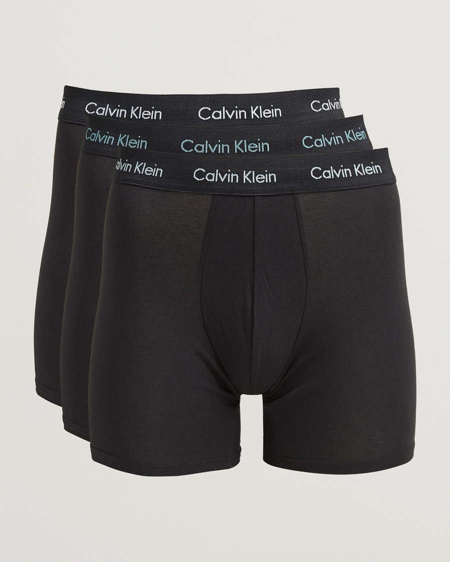 Mies | Alusvaatteet | Calvin Klein | Cotton Stretch 3-Pack Boxer Brief Black
