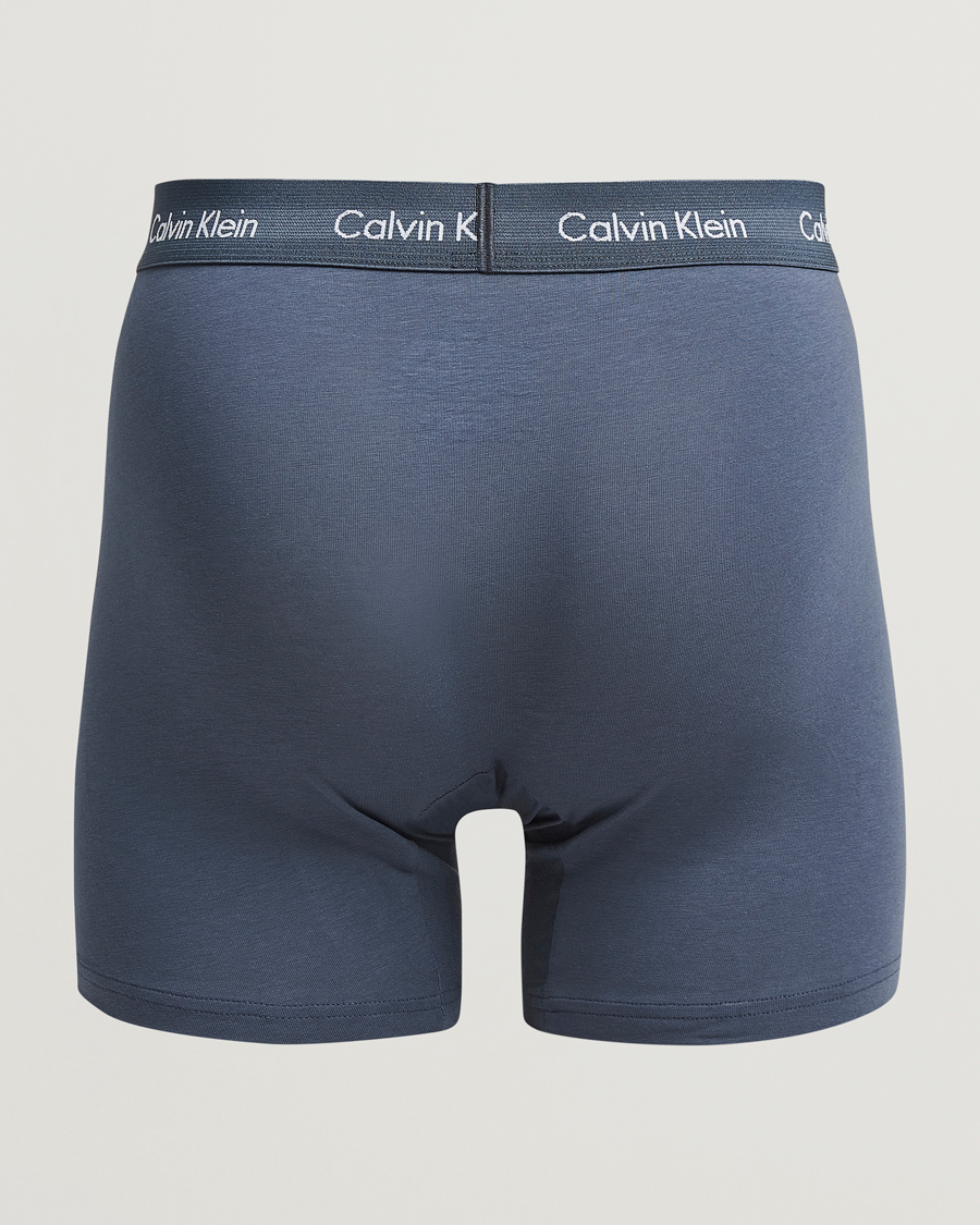 Mies | Alusvaatteet | Calvin Klein | Cotton Stretch 3-Pack Boxer Brief Black/Blue/Grey
