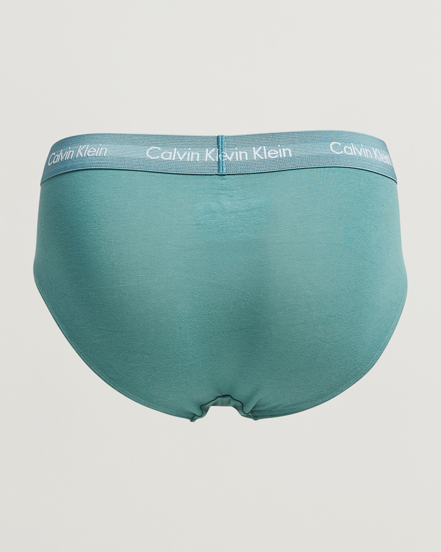 Mies | Alusvaatteet | Calvin Klein | Cotton Stretch Hip Breif 3-Pack Black/Grey/Green