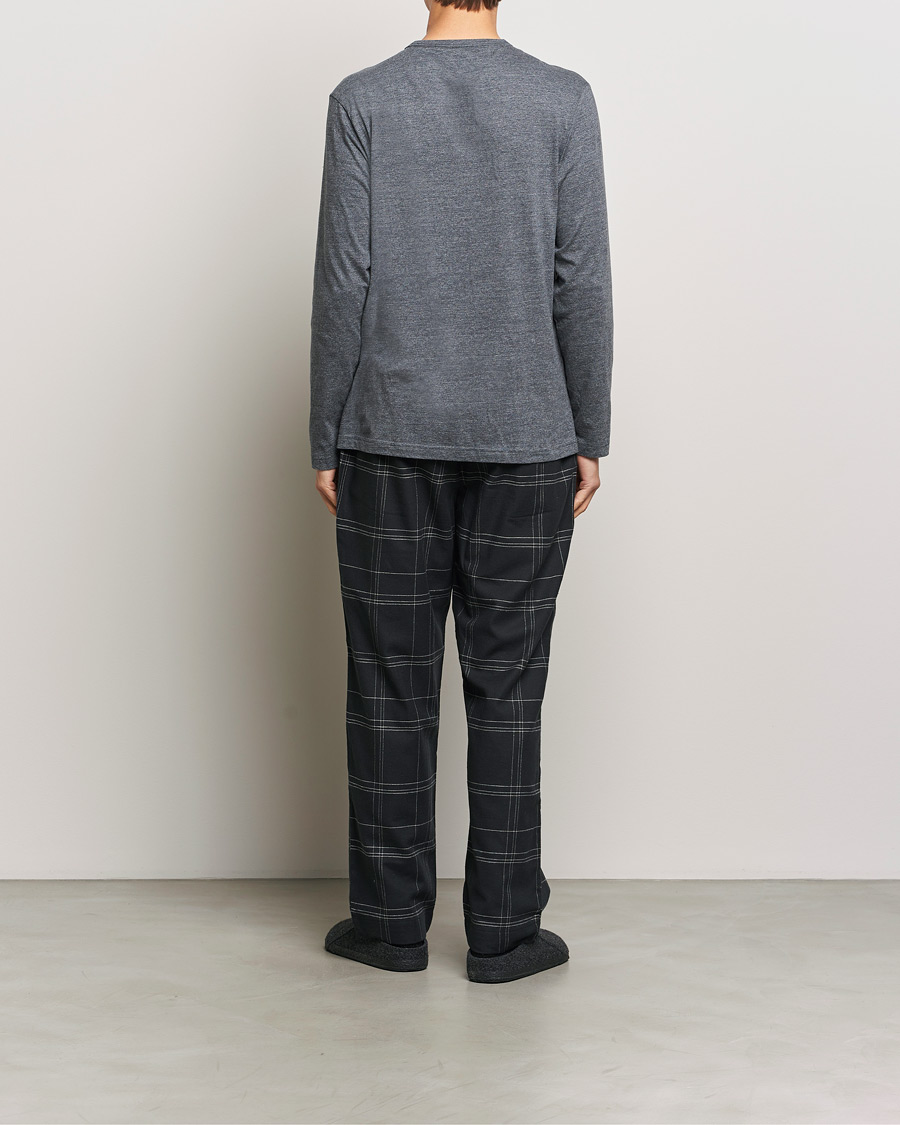 Mies | Yöpuvut ja kylpytakit | Calvin Klein | Cotton Pyjama Set Charcoal/Black