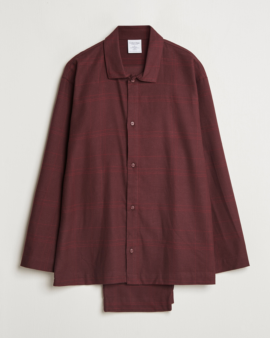 Mies | Yöpuvut ja kylpytakit | Calvin Klein | Cotton Pyjama Set Truffle Brown