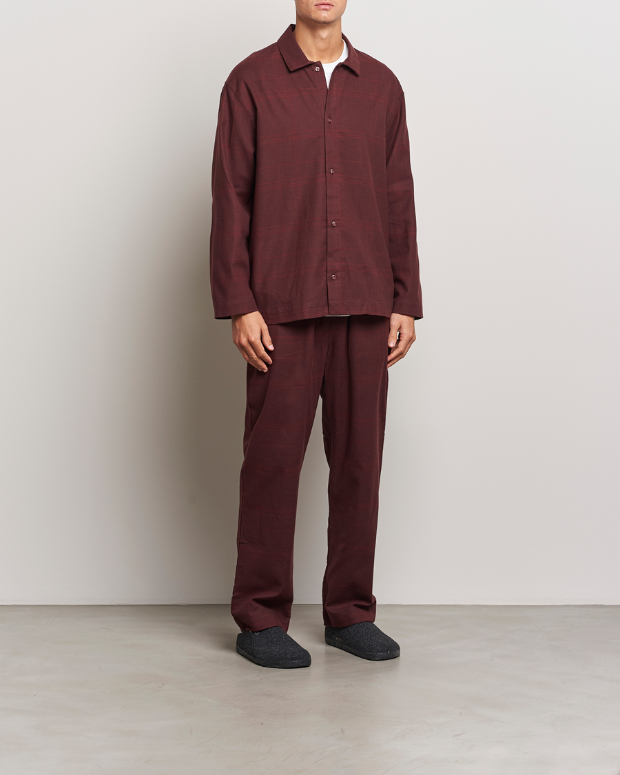 Mies | Yöpuvut ja kylpytakit | Calvin Klein | Cotton Pyjama Set Truffle Brown