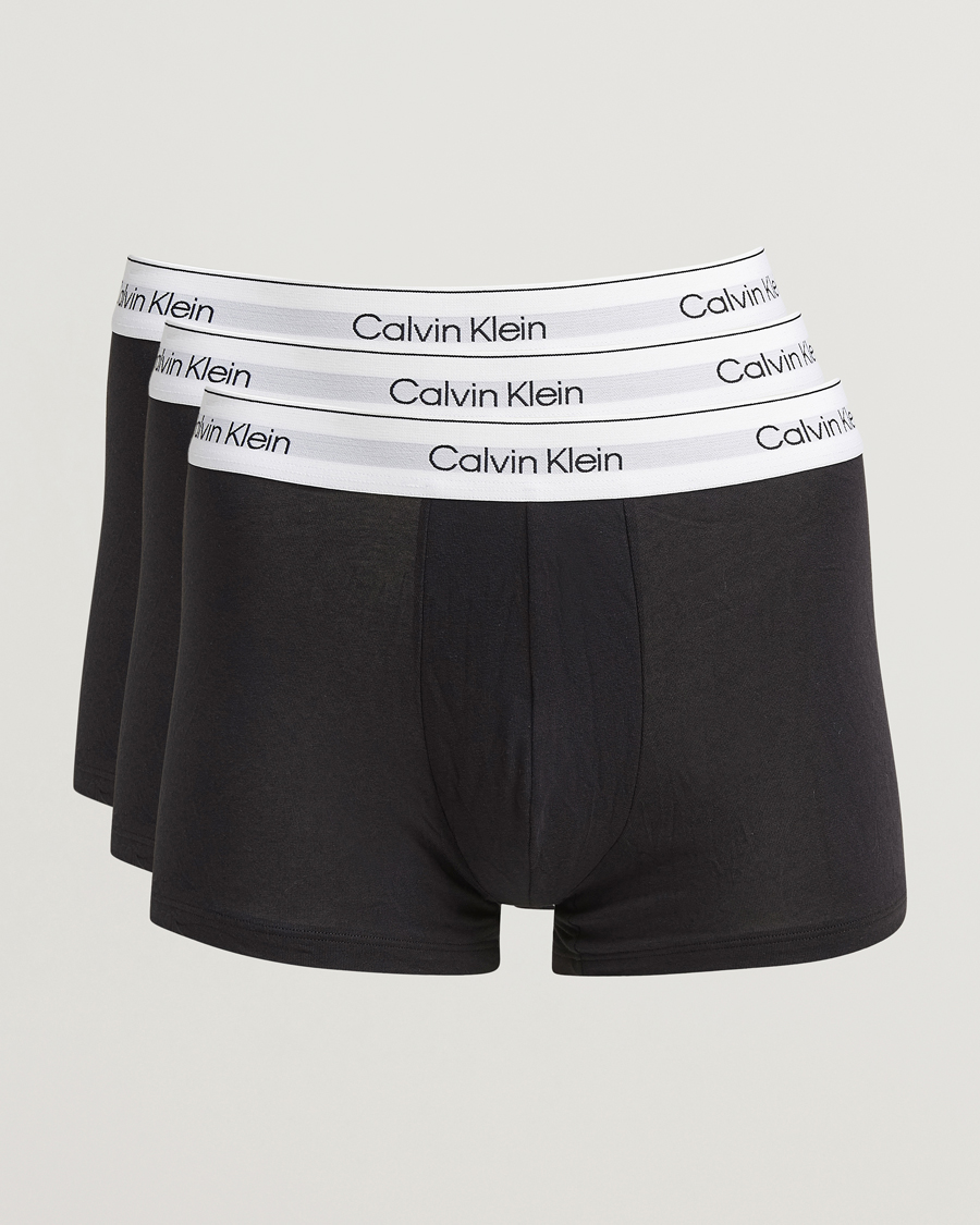 Mies | Alusvaatteet | Calvin Klein | 3-Pack Icon Cotton Stretch Trunk Black