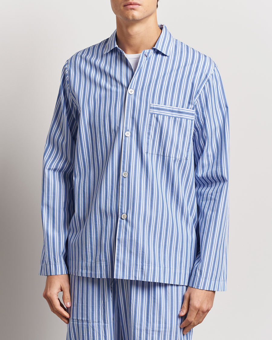Mies | Yöpuvut ja kylpytakit | Tekla | Poplin Pyjama Shirt Penny Stripes