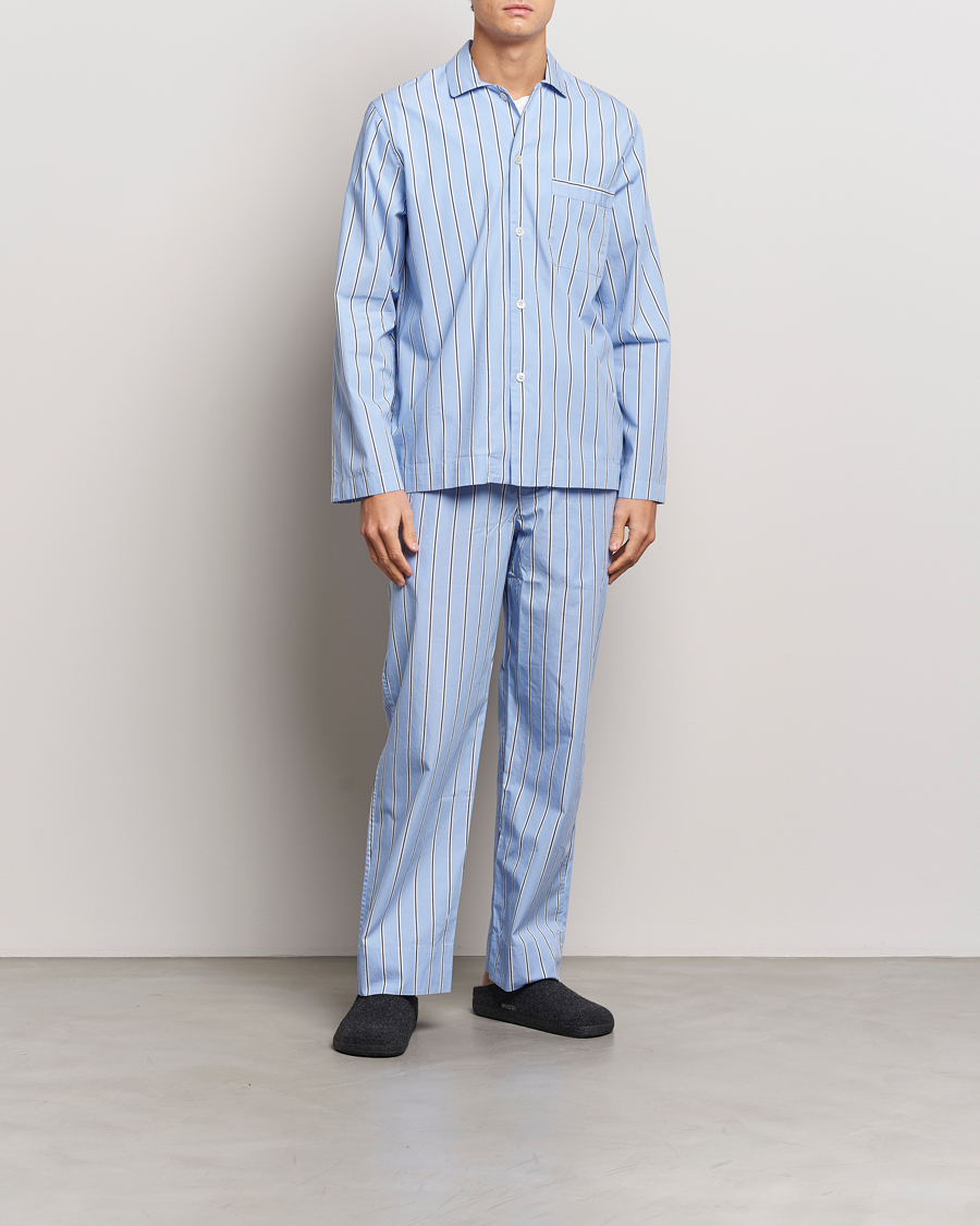 Mies | Yöpuvut ja kylpytakit | Tekla | Poplin Pyjama Pants Basset Stripes